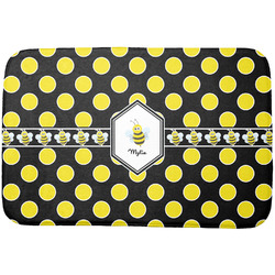 Bee & Polka Dots Dish Drying Mat (Personalized)