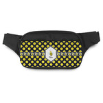 Bee & Polka Dots Fanny Pack - Modern Style (Personalized)