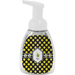 Bee & Polka Dots Foam Soap Bottle - White (Personalized)