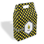 Bee & Polka Dots Gable Favor Box (Personalized)