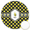 Bee & Polka Dots Icing Circle - Large - Front