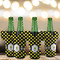 Bee & Polka Dots Jersey Bottle Cooler - Set of 4 - LIFESTYLE