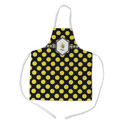 Bee & Polka Dots Kid's Apron w/ Name or Text