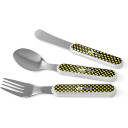 Bee & Polka Dots Kid's Flatware (Personalized)