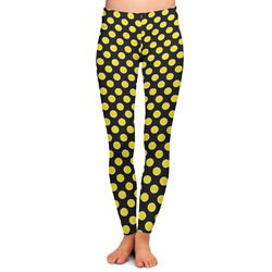 Bee & Polka Dots Ladies Leggings - Medium