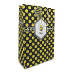 Bee & Polka Dots Large Gift Bag (Personalized)