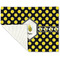 Bee & Polka Dots Linen Placemat - Folded Corner (single side)