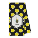 Bee & Polka Dots Kitchen Towel - Microfiber (Personalized)