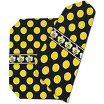 Bee & Polka Dots Dining Table Mat - Octagon (Double-Sided) w/ Name or Text