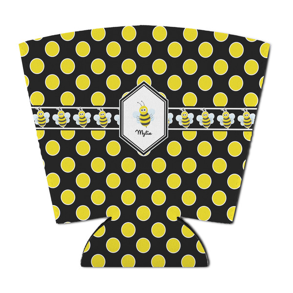 Custom Bee & Polka Dots Party Cup Sleeve - with Bottom (Personalized)