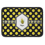 Bee & Polka Dots Iron On Rectangle Patch w/ Name or Text