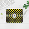 Bee & Polka Dots Rectangular Mouse Pad - LIFESTYLE 2