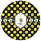 Bee & Polka Dots Round Mousepad - APPROVAL