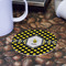 Bee & Polka Dots Round Paper Coaster - Front