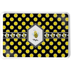 Bee & Polka Dots Serving Tray (Personalized)