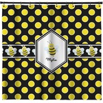 Bee & Polka Dots Shower Curtain - Custom Size (Personalized)