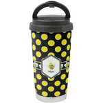 Bee & Polka Dots Stainless Steel Coffee Tumbler (Personalized)