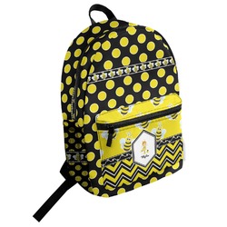 Bee & Polka Dots Student Backpack (Personalized)