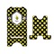 Bee & Polka Dots Stylized Phone Stand - Front & Back - Large