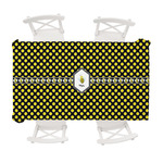 Bee & Polka Dots Tablecloth - 58"x102" (Personalized)