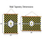 Bee & Polka Dots Wall Hanging Tapestries - Parent/Sizing