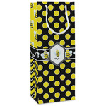 Bee & Polka Dots Wine Gift Bags - Matte (Personalized)