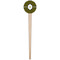 Bee & Polka Dots Wooden 4" Food Pick - Round - Single Pick