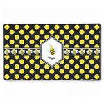 Bee & Polka Dots XXL Gaming Mouse Pad - 24" x 14" (Personalized)