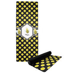 Bee & Polka Dots Yoga Mat (Personalized)