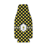 Bee & Polka Dots Zipper Bottle Cooler (Personalized)