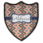 Tribal Iron On Shield Patch B w/ Name or Text