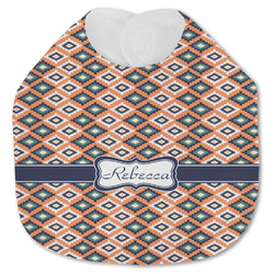 Tribal Jersey Knit Baby Bib w/ Name or Text