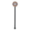 Tribal Black Plastic 5.5" Stir Stick - Round - Single Stick