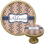 Tribal Cabinet Knob - Gold (Personalized)