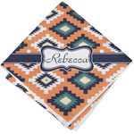 Tribal Cloth Cocktail Napkin - Single w/ Name or Text