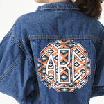 Tribal Twill Iron On Patch - Custom Shape - 3XL (Personalized)