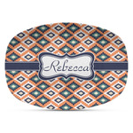 Tribal Plastic Platter - Microwave & Oven Safe Composite Polymer (Personalized)