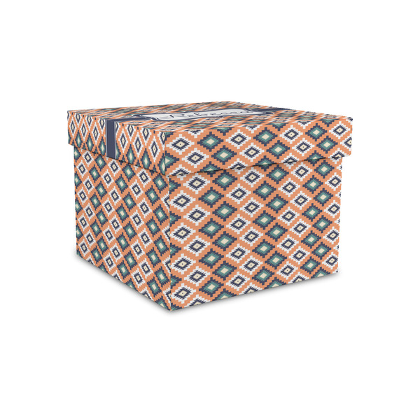 Custom Tribal Gift Box with Lid - Canvas Wrapped - Small (Personalized)