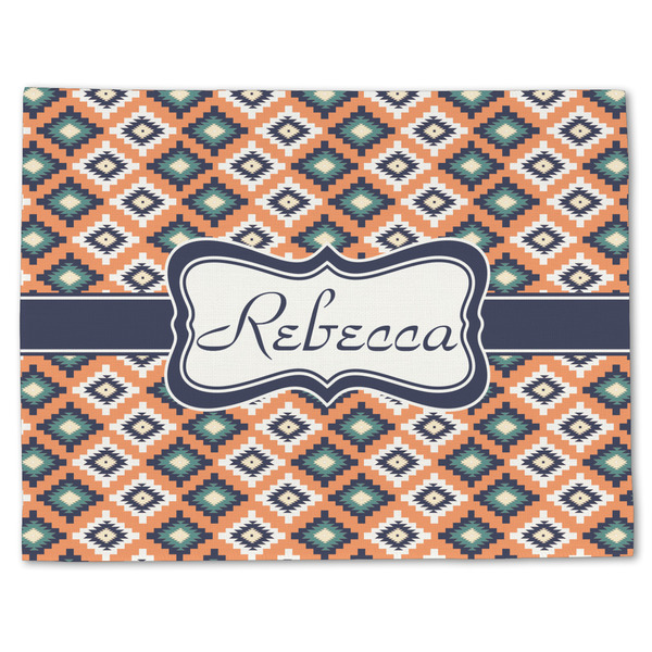 Custom Tribal Single-Sided Linen Placemat - Single w/ Name or Text