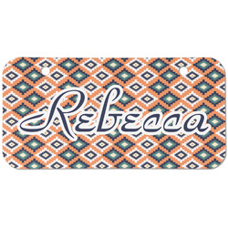 Tribal Mini/Bicycle License Plate (2 Holes) (Personalized)