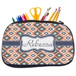 Tribal Neoprene Pencil Case - Medium w/ Name or Text