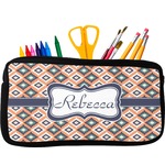 Tribal Neoprene Pencil Case - Small w/ Name or Text