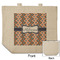 Tribal Reusable Cotton Grocery Bag - Front & Back View