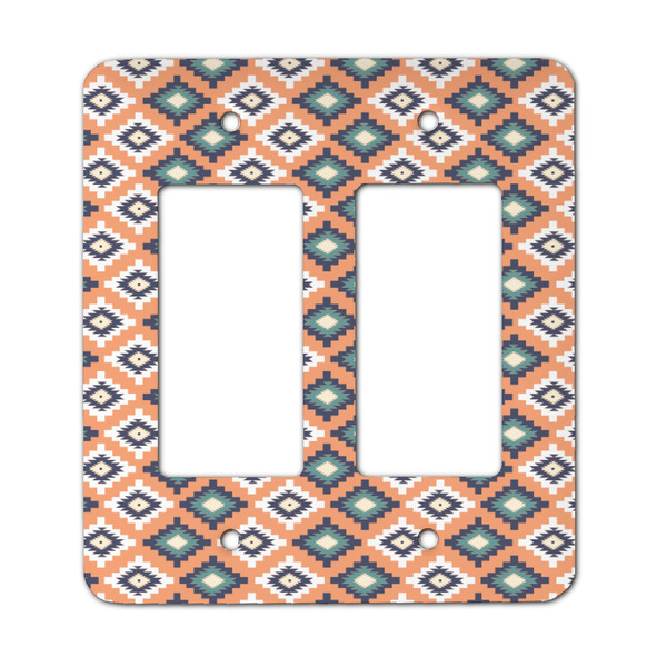 Custom Tribal Rocker Style Light Switch Cover - Two Switch