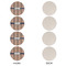 Tribal Round Linen Placemats - APPROVAL Set of 4 (single sided)