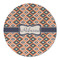 Tribal Round Linen Placemats - FRONT (Double Sided)