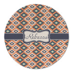 Tribal Round Linen Placemat (Personalized)