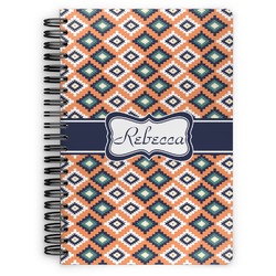 Tribal Spiral Notebook - 7x10 w/ Name or Text