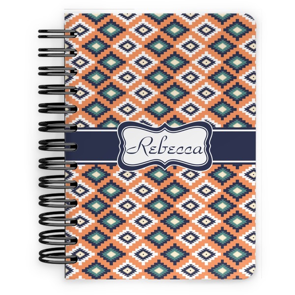 Custom Tribal Spiral Notebook - 5x7 w/ Name or Text