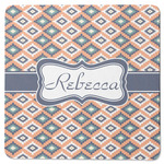 Tribal Square Rubber Backed Coaster (Personalized)